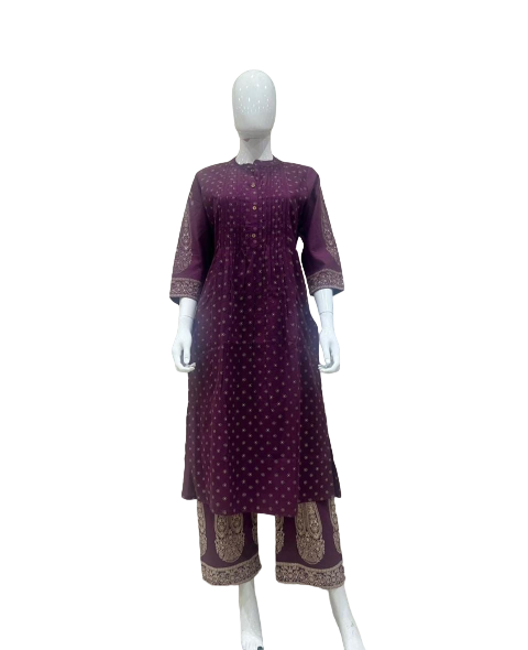 Cotton kurta pant set