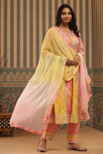 Pretty pretty pure cotton Anarkali suit