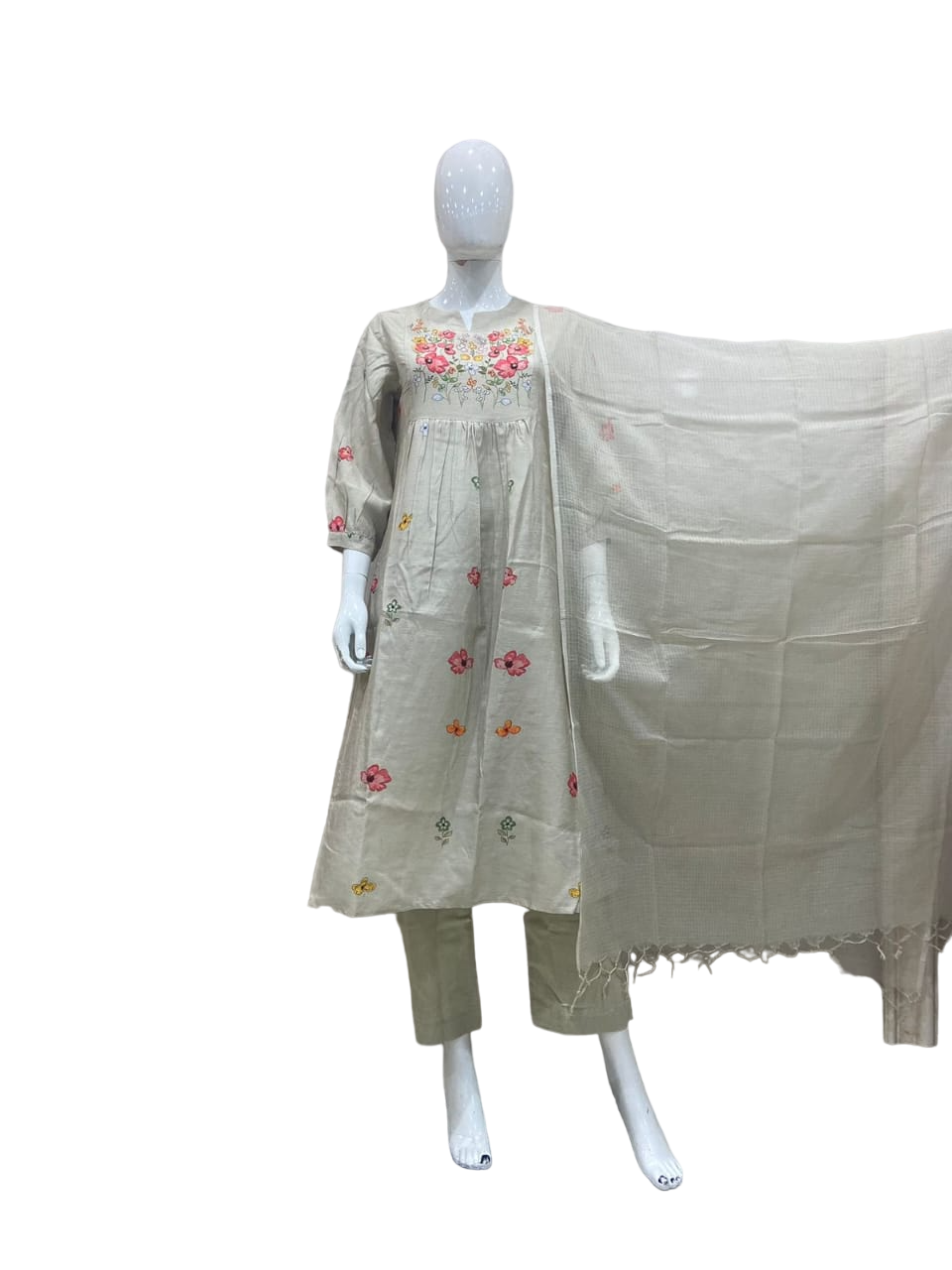 Premium viscose Dutch linen digital printed suit set