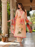 Soft n elegant organza suit set