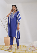 Heavy rayon embroidered kaftan set