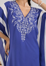 Heavy rayon embroidered kaftan set