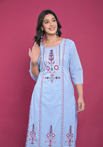 Premium embroidery Dobby cotton kurta pant