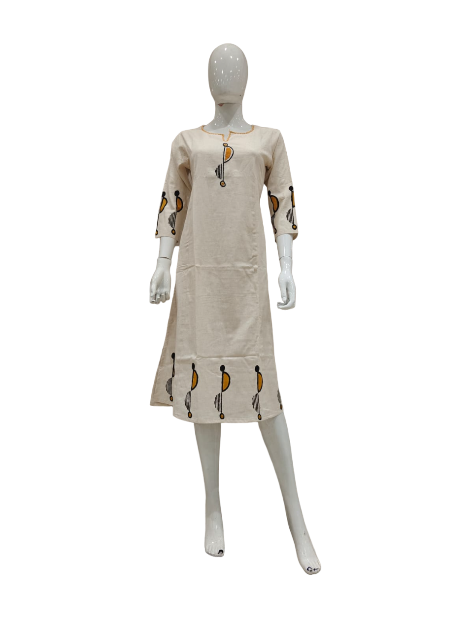 Premium cotton kurta with embroidery work