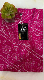 Premium bandhani cotton kurta