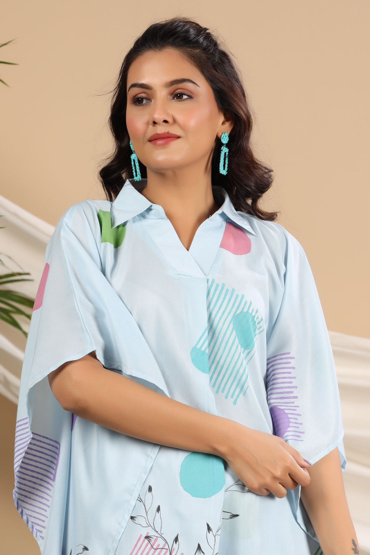 Stylish n elegant pure cotton kaftan set