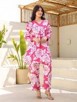 Beautiful shifli V neck cotton co ord sets