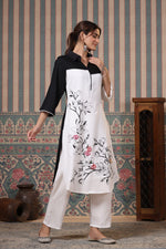 Heavy rayon cotton digital printed kurta pant