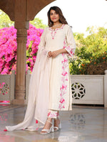 Premium cotton suit with full applique work