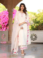 Premium cotton suit with full applique work