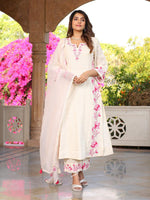 Premium cotton suit with full applique work