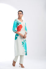 Pretty pretty natural crepe digital print kurta pant