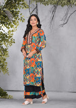 Gorgeous Patola Kurta pant with shell detailings