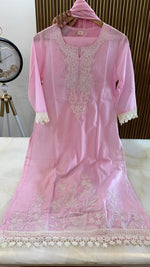 Premium cotton embroidered suit set