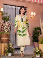 Designer premium looking digital print kurta pant