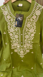 Pure embroidered cotton suit set