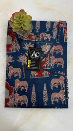 Blue angrakha pichwai cotton Kurta