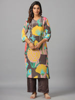 Pretty pretty natural crepe kurta pant