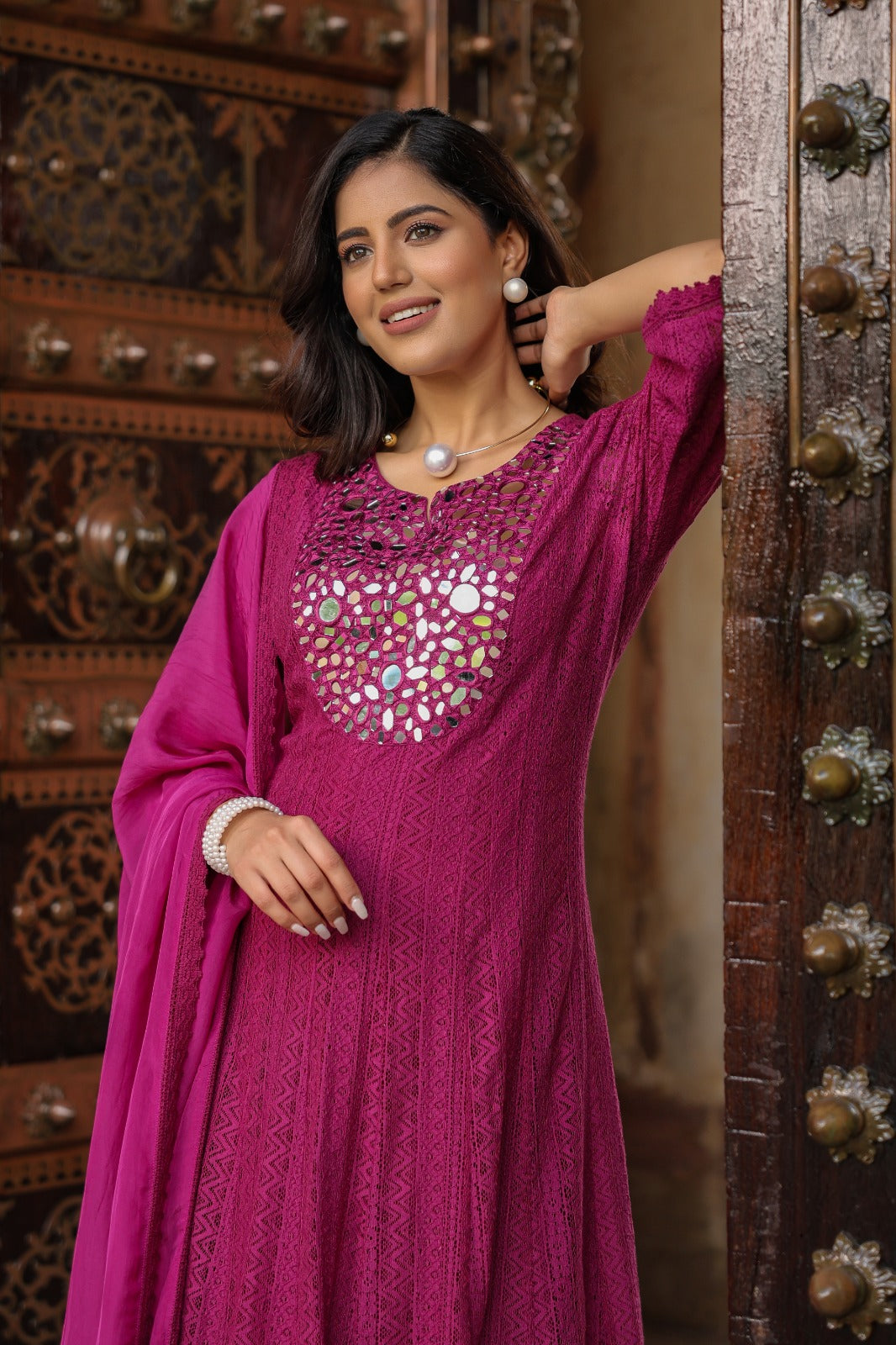 Gorgeous n elegant lining net suit set