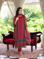 Pretty organza festive wear suit