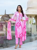 Pure butter muslin silk digital printed suit set