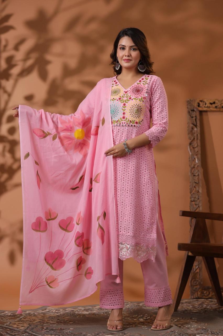 Gorgeous shifli pink suit !! Wow wala piece