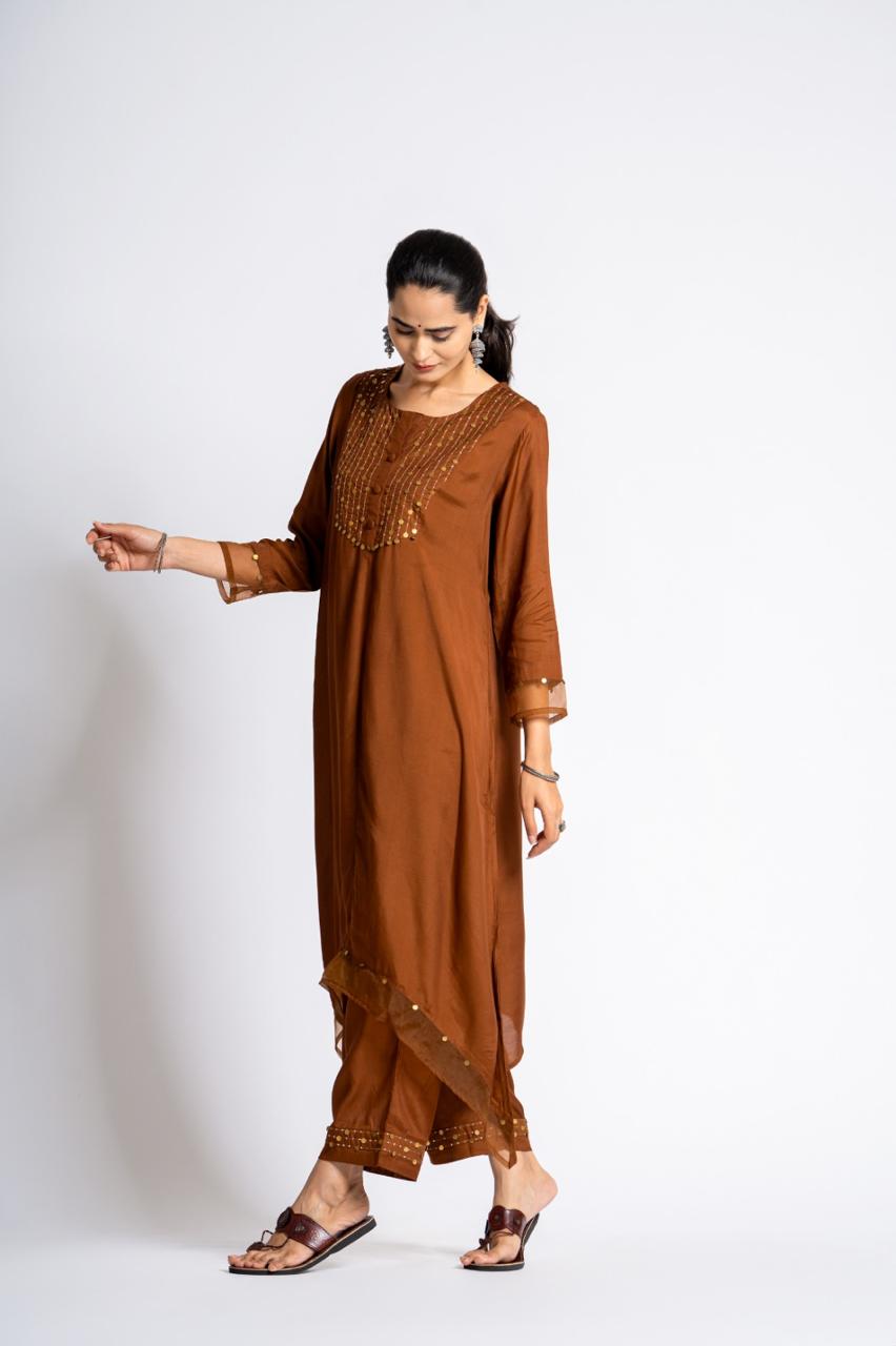 Premium muslin festive wear lining kurta pant