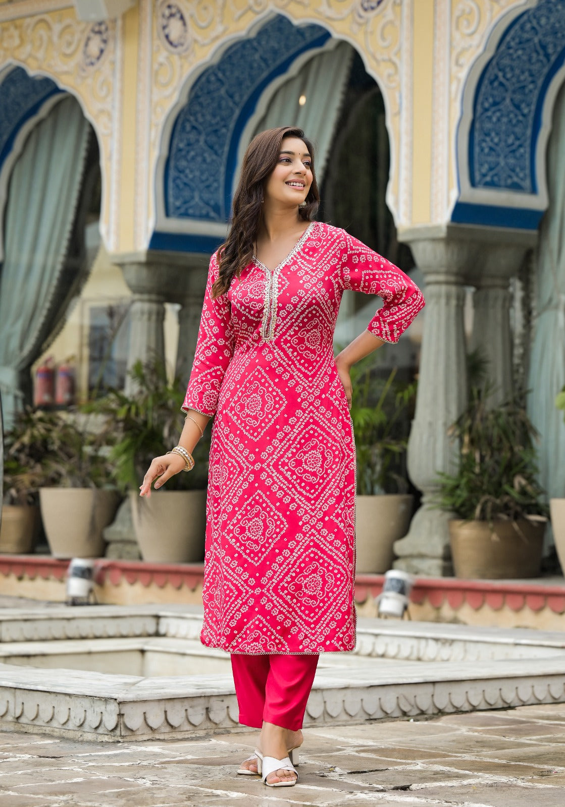 Pretty pure crepe with intricate detailing kurta pant