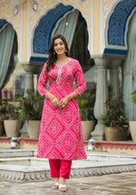 Pretty pure crepe with intricate detailing kurta pant