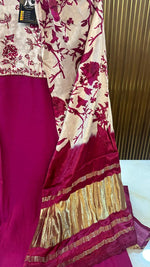 Premium gaji silk suit with lakri patta dupatta