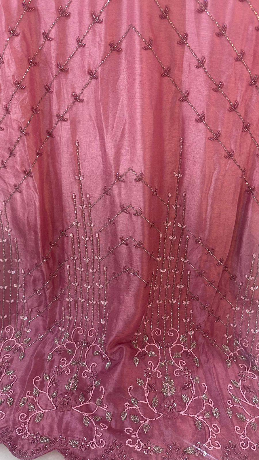 Premium silk fully embellished sharara set