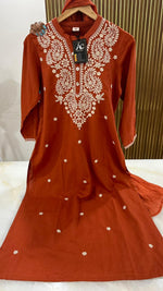 Premium cotton embroidered suit set