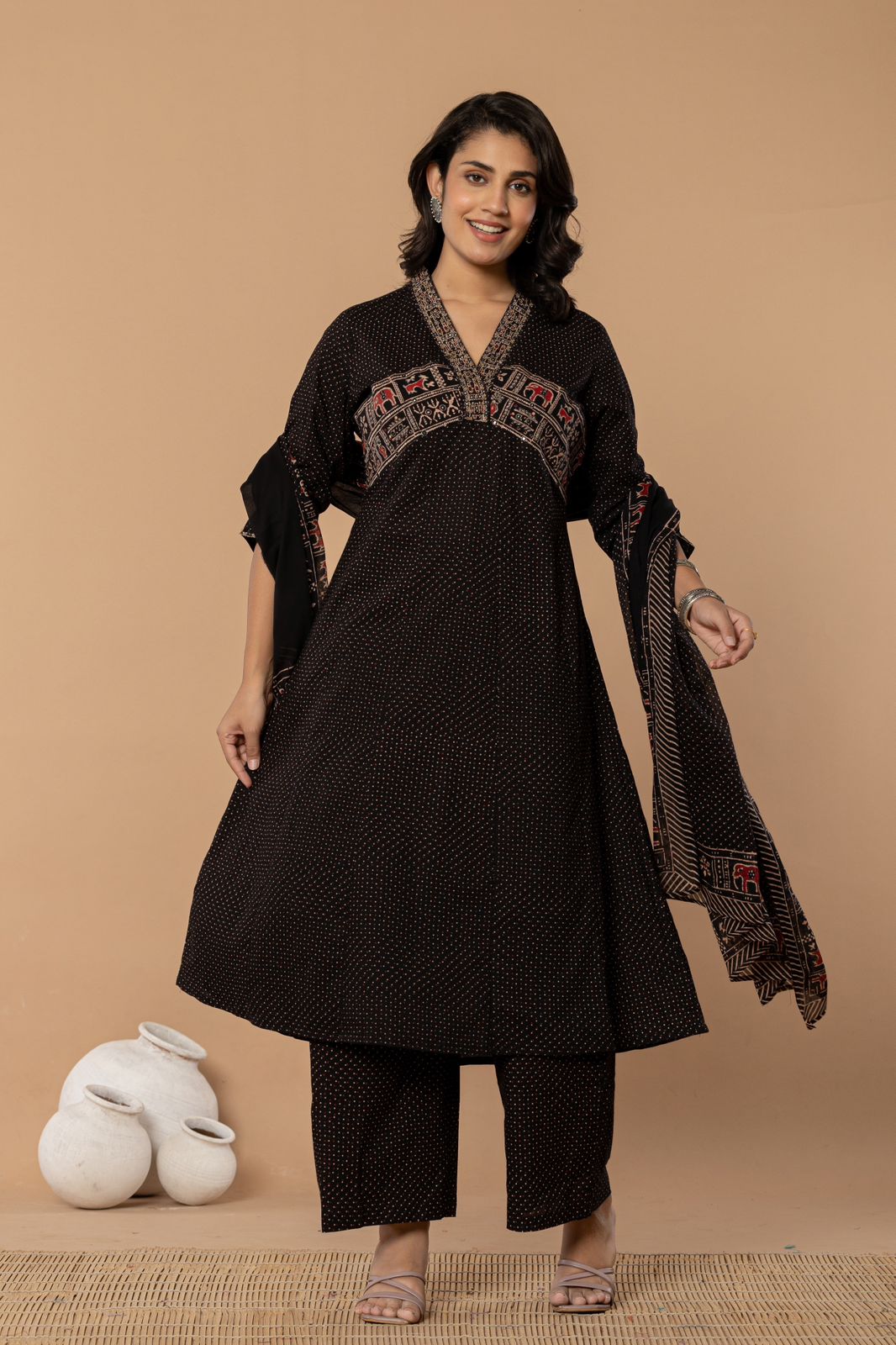 Wow wow cotton alia cut suit set in super soft cotton