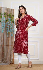 V neck muslin kurta