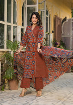 Pure cotton angrakha full suit set