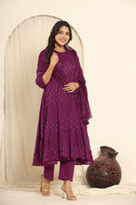 Pretty cotton must have Anarkali suit set