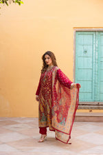 Pretty premium muslin digital printed suit