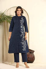 Cotton embroidery kurta pant