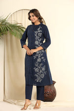 Cotton embroidery kurta pant