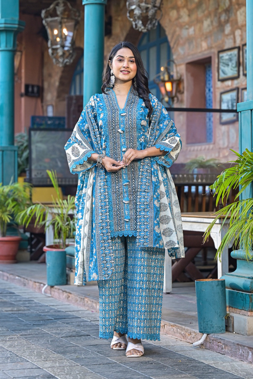 Designer cotton suit set