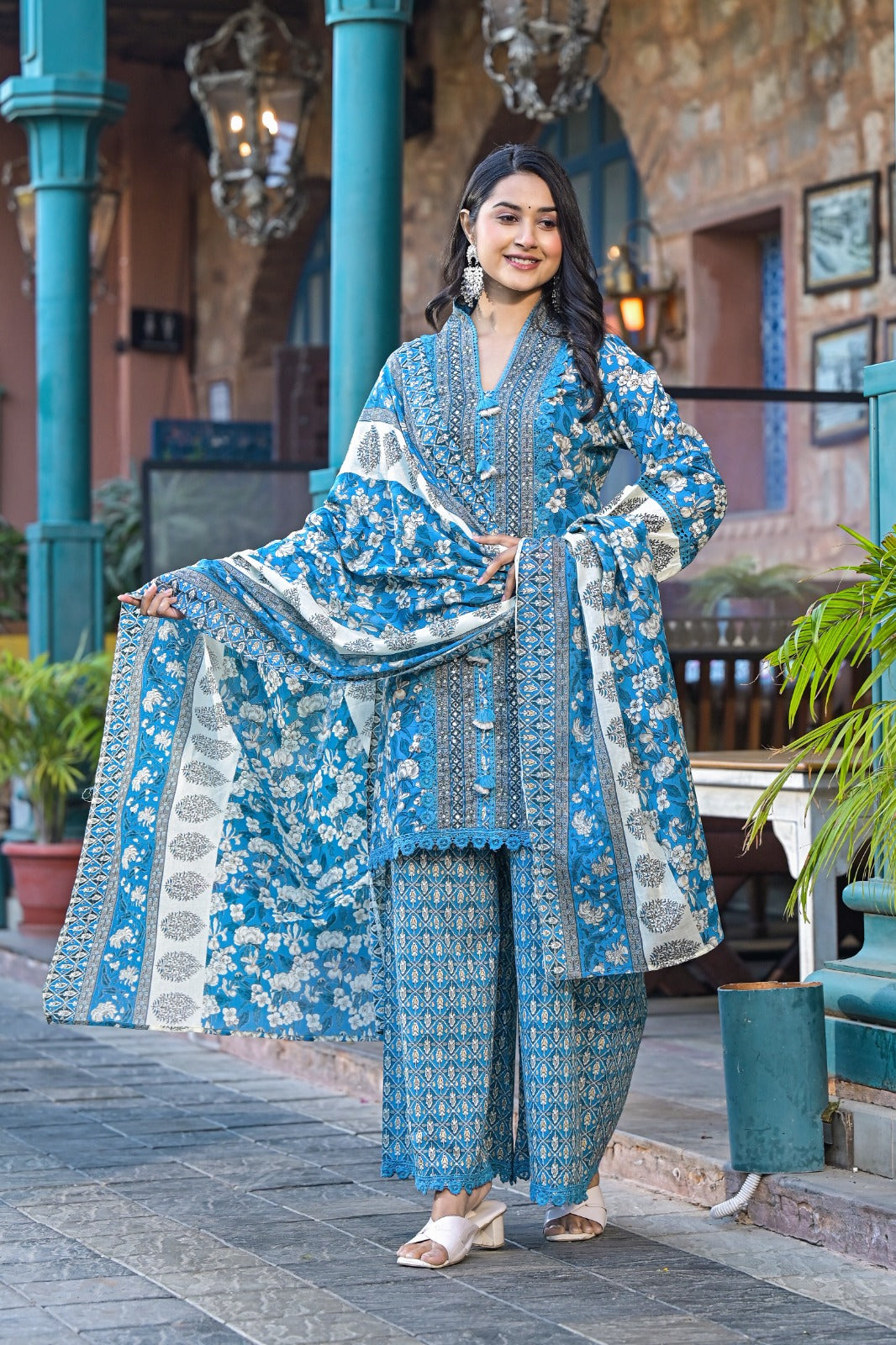 Designer cotton suit set