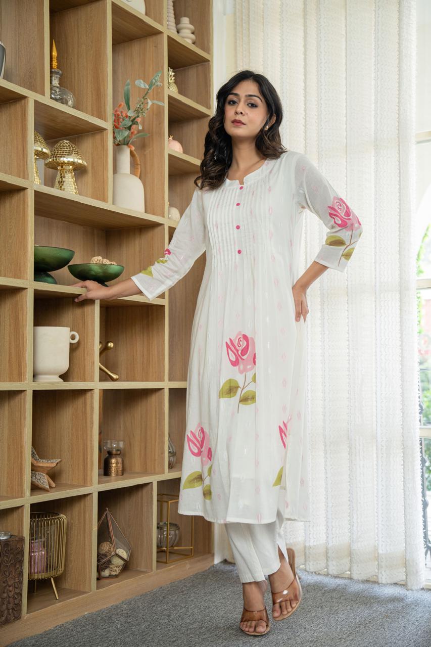 Gorgeous mul cotton lining suit set