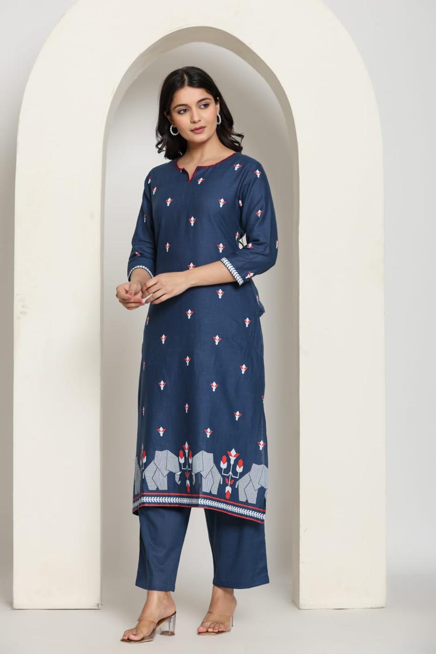 Digital printed kurta pant