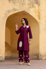 Cotton kurta with beautiful embroidery