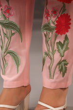 Embroidered kurta pant in cotton