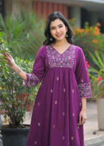 Pure cotton beautiful embroidered kurta pant