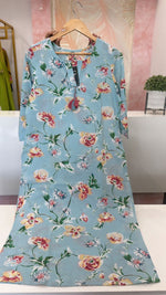 Beautiful floral cotton kurta