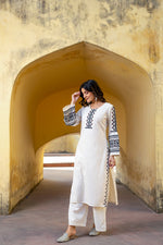 Pure cotton embroidered designer co ord