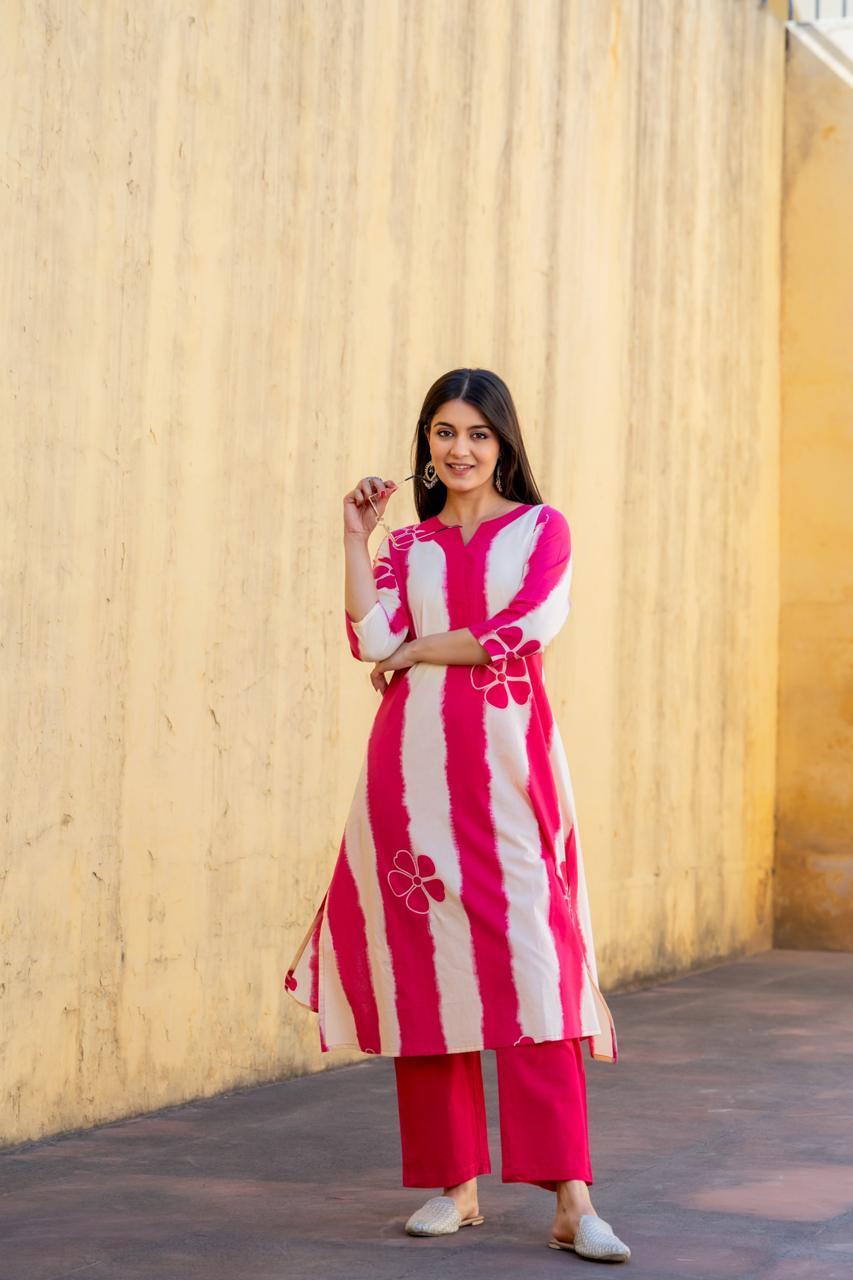 Pretty cotton kurta pant