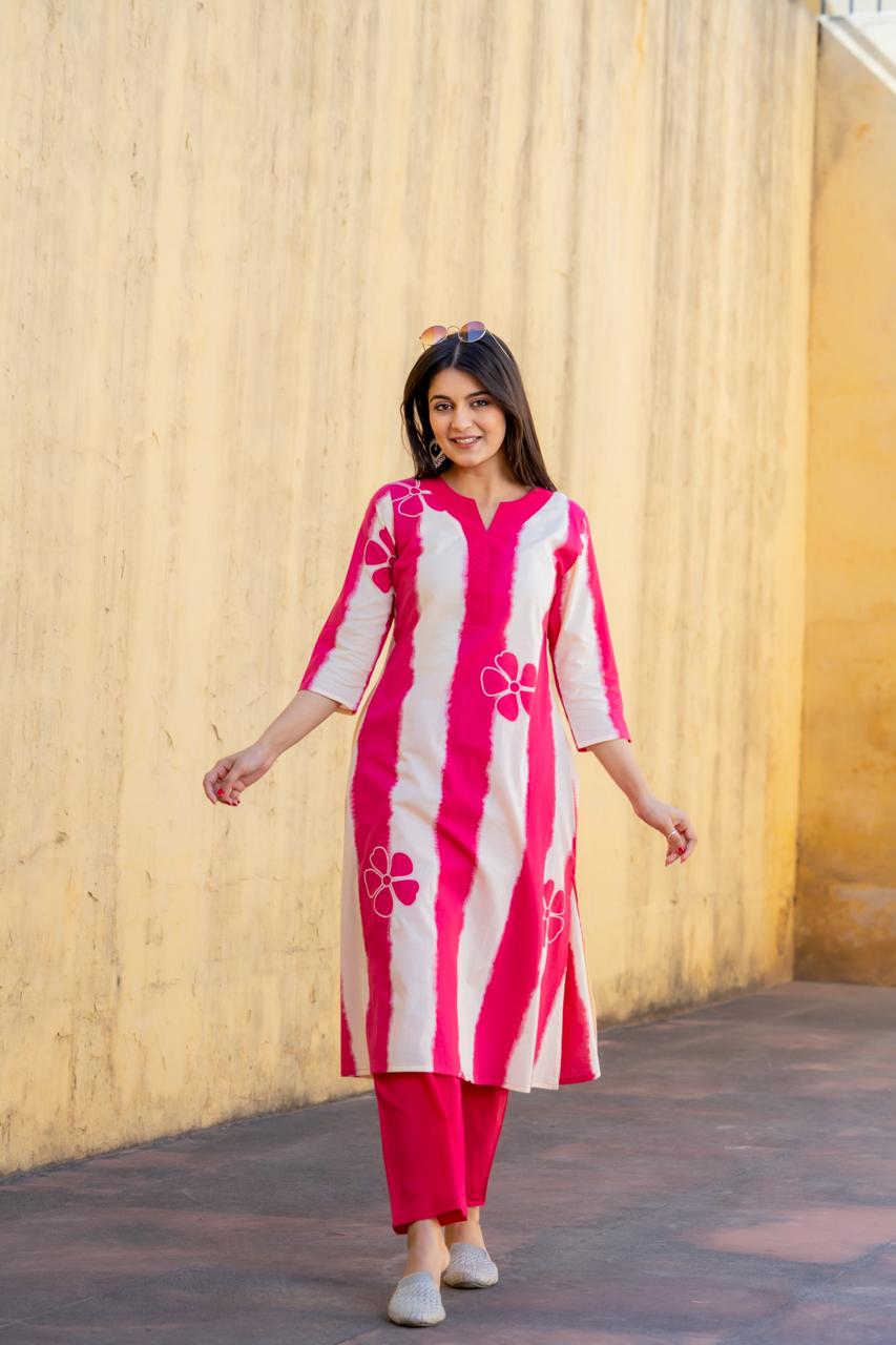 Pretty cotton kurta pant